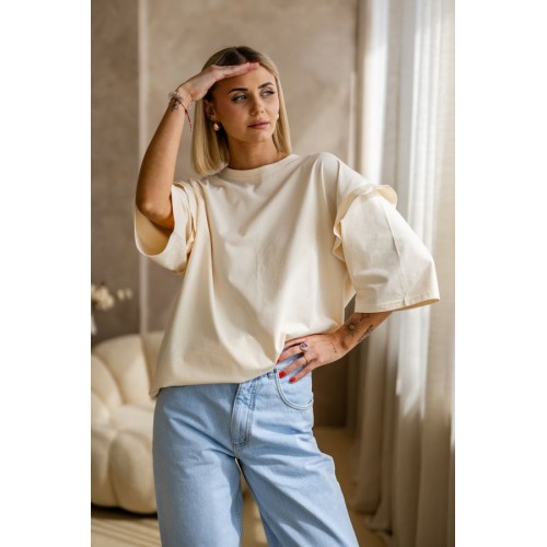 Koszulka FALBANKA Ecru